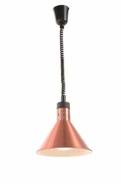 Hendi Höhenverstellbare Wärmelampe, konisch, ØxH: 275x250 mm, Kupfer, 273876