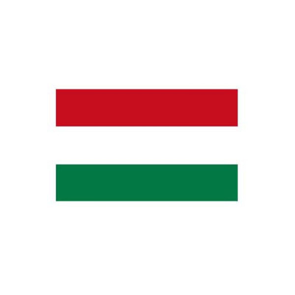 Stein HGS Länderflagge Ungarn, 60 x 90 cm (Querformat), mit Seil und Schlaufe, FlagTop 110 g/m², für Fahnenmasten 6 m, ohne Hohlsaum, 27804