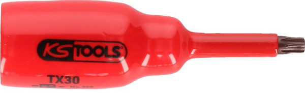 KS Tools 1/2" Bit-Stecknuss mit Schutzisolierung für Torx-Schrauben, T25, kurz, 117.2435