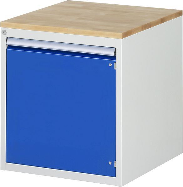 RAU Schubladenschrank Serie 7000, B580xT650xH645mm, Flügeltür H540mm, Buche-Massiv-Arbeitsplatte, 03-L3.8AR-B.11
