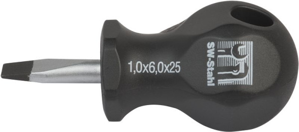 SW-Stahl Schraubendreher, Schlitz, 6,0 x 25 mm, 31608L, 4033592083751