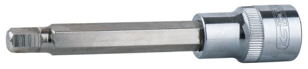 KS Tools 1/2" CHROMEplus Bit-Stecknuss Innensechskant, lang, 4mm, 918.1654