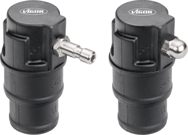 VIGOR Adapter 31/38 mm Gesamtlänge, V4305, 4047728043052
