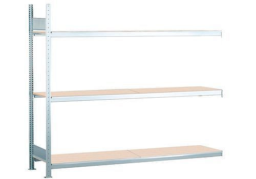 Schulte Weitspannregal mit Spanplatten, Anbaufeld, 3 Lagerebenen, Fachbreite 1500 mm, 1506 x 836 x 2000 mm, 278935
