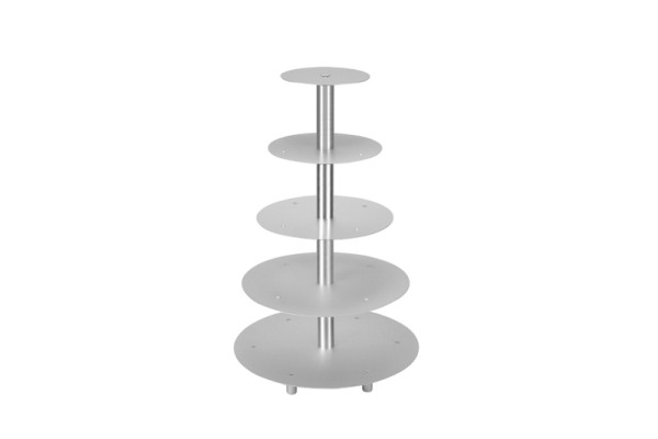 Schneider Etagen-Tortenständer, 5-Etagen, silber, 146005