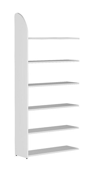 Kerkmann Regalfeld DANTE 2250 x 100 cm, 6 Böden, weiß, 50971310