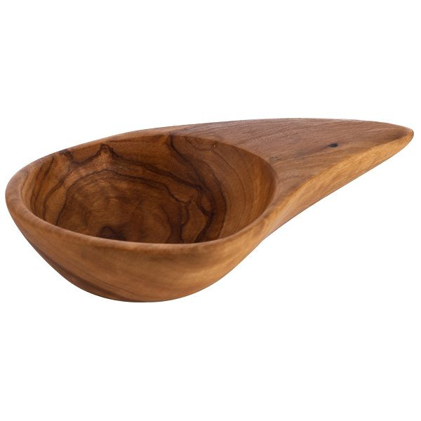 APS Schale, 2er Set -OLIVE-, 12,5 x 8 x 2,5 cm, Olivenholz, geölt, 0,05 Liter, Ø 6 cm Vertiefung (Unikat in Farbe und Maserung), 01025