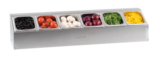 Casselin Aufsatzbord für 6 x GN1/6 - Einfach, CSBG616