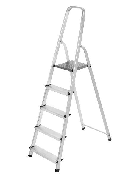 VaGo-Tools Klappleiter Mehrzweckleiter Leiter Haushaltsleiter Bockleiter 5 Stufen, AL-105_xv