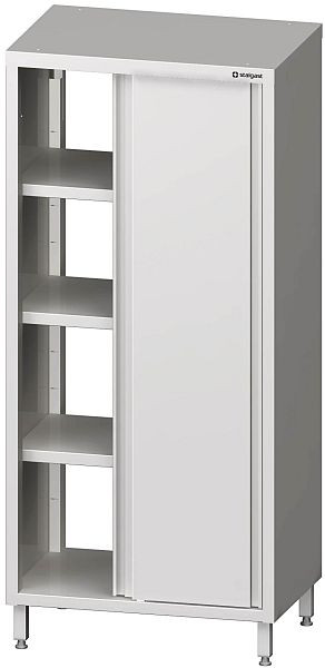 Stalgast Durchreiche-Hochschrank mit Schiebetüren, 800x600x2000 mm, verschweißt, VHK08612