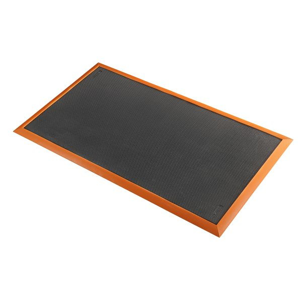 Notrax Sorb Stance Arbeitsplatzmatten Ergonomie Anti- Ermüdung 580, Schwarz/Orange, 91cm per 30cm, 580S0000OB