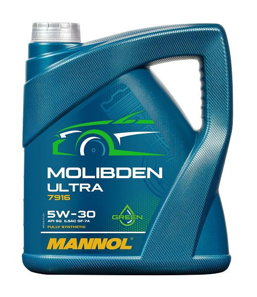 MANNOL Motorenöl 7916 Molibden Ultra 5W-30, VE: 4 l, MN7916-4