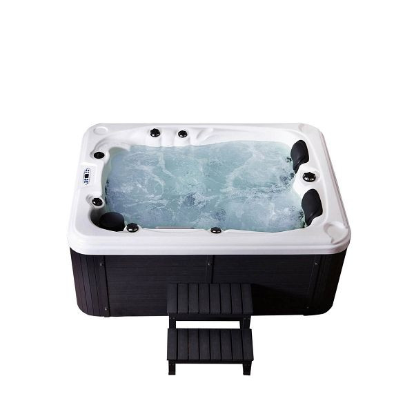 HOME DELUXE Outdoor Whirlpool BEACH - Mit Treppe und Thermoabdeckung, 5979