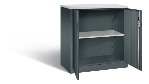 C+P Büroschrank Acurado, H1000xB930xT500mm, 7016/7016, 9286-1200 S10493