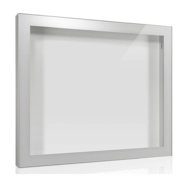 Stein HGS Schaukasten -Infomedia CL- mit Sicherheitsschloss, lackiert, silber eloxiert, 90mm/70mm, Passepartout in RAL-Farbe nach Wahl lackiert, Maße (B x H): 1150 x 940 mm, 21127-01012