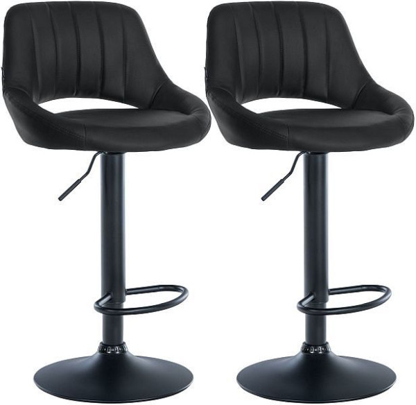 CLP Barhocker Milet Kunstleder B, schwarz, VE: 2 Stück, 324565