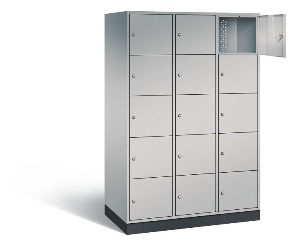 C+P XL-Schließfachschrank Intro, H1950xB1220xT590mm, Farbe: Weißaluminium, 8570-303 S10053