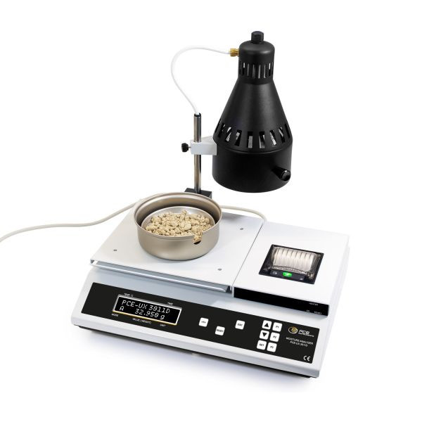 PCE Instruments Feuchtebestimmerwaage, Wägebereich 220 g und eingebauter Drucker, PCE-UX 3011D