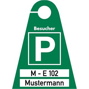 Moedel Besucherausweis blanko zur Selbstbeschriftung, Kunststoff transparent, 120x165 mm, 57041