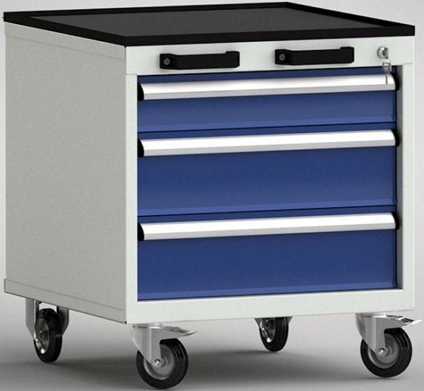 KLW Standard-Werkzeugwagen - 572 x 655 x 650 mm B x T x H mit 4-seitigem Abrollrand, 100EA/150EA/150EA, FEA0500-03ESV-001