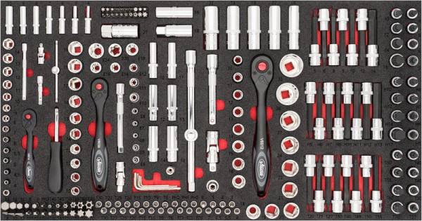 VIGOR Steckschlüssel-Werkzeug Satz für Series XL, Anzahl Werkzeuge: 219, V4586