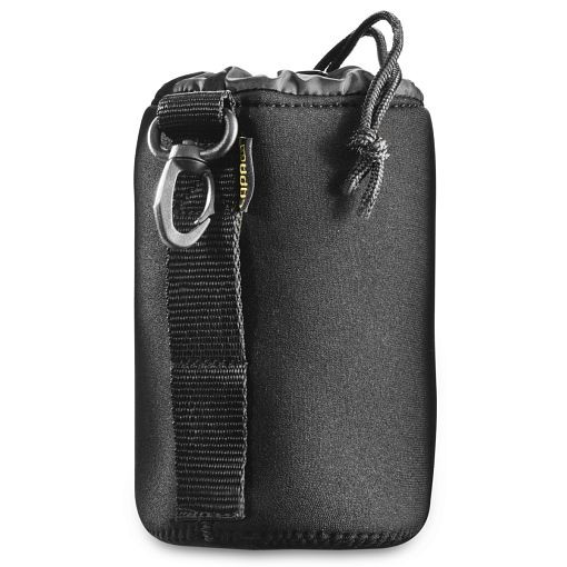 Walimex Objektivbeutel Neopren Größe M, 10x14cm, Innenmaße ca. 9,5x9,5x14cm, aus hochwertigem Neopren, durch Kordel mit Tunnelzug zu verschließen, 1018309