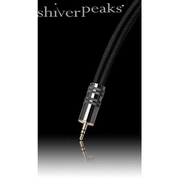 shiverpeaks Audioanschlusskabel, Klinkenstecker 3,5mm Stereo auf Klinkenstecker 3,5mm stereo, schwarzes Nylon, 1,5m, 30812-1.5-SBN