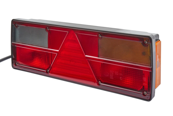 HELLA Heckleuchte, EasyConn I, Glühlampe, 24V /geschraubt, Lichtscheibenfarbe: mehrfarbig, Stecker: Flachstecker, rechts, 2VP 340 450-501