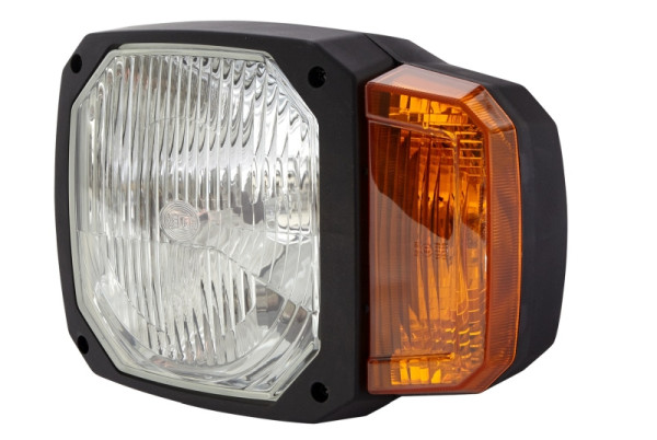 HELLA Hauptscheinwerfer - 12V - Einbau - ECE/E9 16338/AIS-012 - Lichtscheibenfarbe: gelb - Stecker: DEUTSCH - links, 1EA 328 450-011