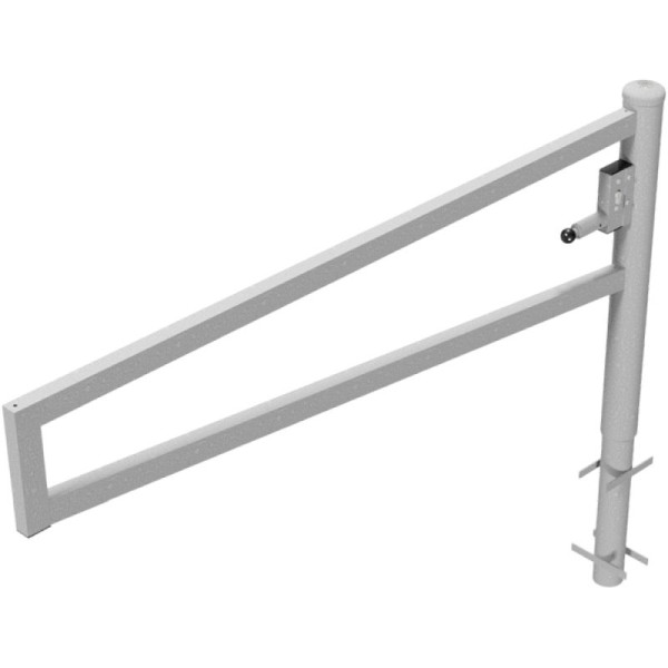 Stein HGS Wegesperre 360° drehbar, 2000 mm / ohne Farbe, Profilzylinderschloss verschiedenschließend, zum Einbetonieren, 4013.20z