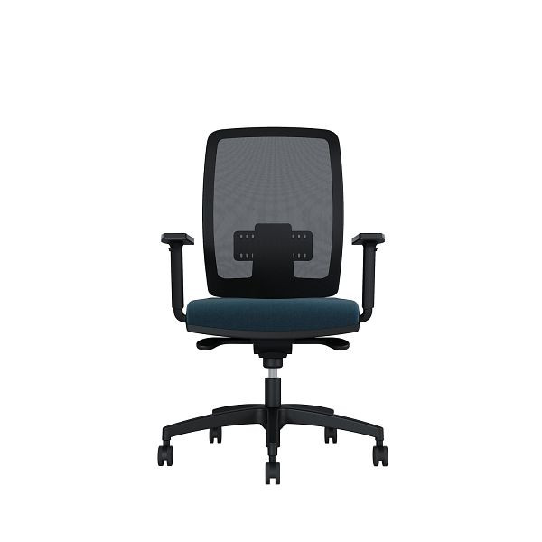 Bisley Bürodrehstuhl Cometa, Rückenlehne mit Netzbezug, Höhenverstellbare Armlehnen, Kunststofffußkreuz, TN9612 amazon, COMENKLRT0015TN9612