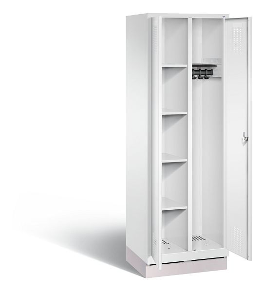 C+P Putzmittel-Spind Evolo, H1800xB610xT500mm, Farbe: Verkehrsweiß, 48160-20 S10135