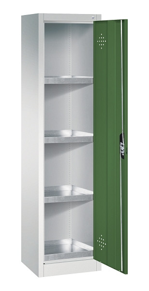 C+P Umweltschrank Acurado, H1950xB502xT500mm, 7035/6011, 8901-315 S10193