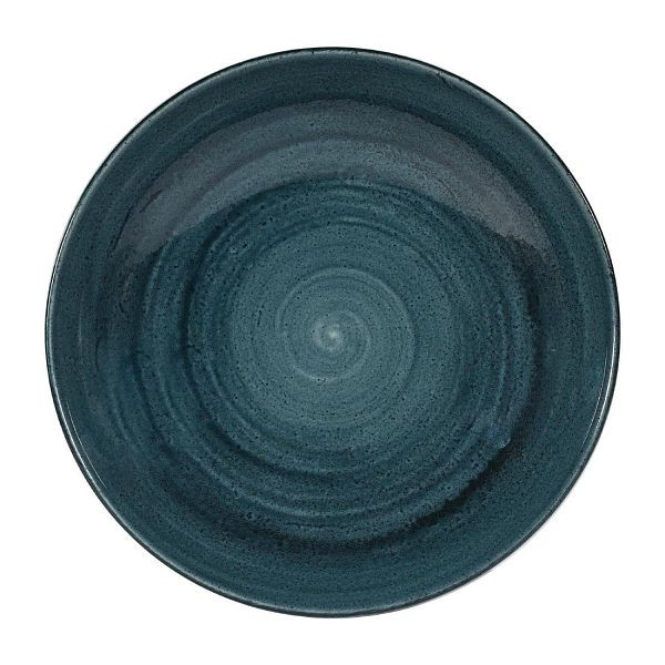 Churchill Stonecast Patina Coupe-Schüsseln, rustikales Blaugrün, 40 oz, 248 mm (12 Stück), FA592