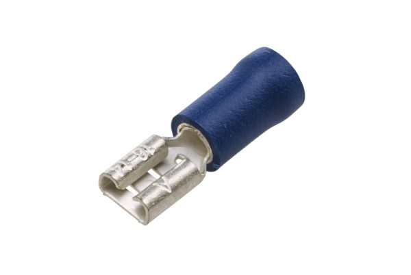 HELLA Leitungsverbinder, blau, von: 1.5mm², bis: 2.5mm², Flachsteckhülse, 4,8 x 0,8, 8KW 744 698-003
