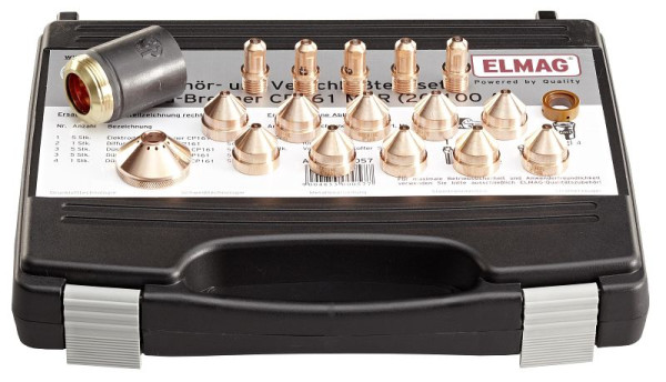 ELMAG Zubehör- und Verschleißteileset für Plasma-Brenner CP161 MAR (20-100 Ampere) zu PLASMA SOUND PC 10051/T, 00057