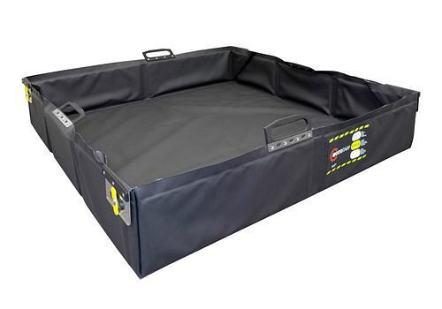 DENIOS Faltbare Mehrweg-Leckagewanne, antistatisch, 1000 x 1000 x 200 mm, 175 Liter, 259084