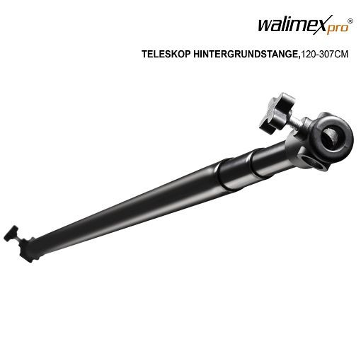 Walimex pro Teleskop Hintergrundstange, 120-307cm, 15228