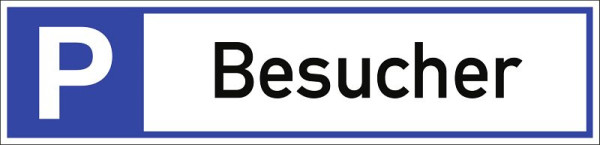 Moedel Parkplatzreservierer Besucher, Aluminium, 460x110 mm, 56982