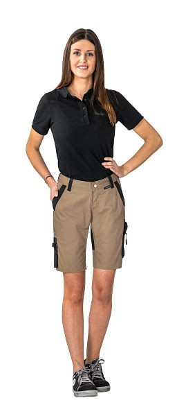 Planam Norit Damen Shorts, sand/schwarz, Größe M, 6463048