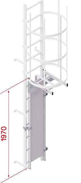 HYMER Aufstiegsperre mit Deckel, abschließbar, Aluminium, 0051764