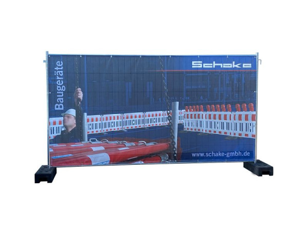 Schake Mobilzaunnetz zum Aufspannen, geeignet für alle Bauzäune 337 x 173 cm, 3FB36KL