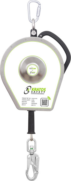 Kratos TRITON, dicht Höhensicherungsgerät mit automatischem Rückzug, Edelstahldrahtseil 30 m, FA2041030