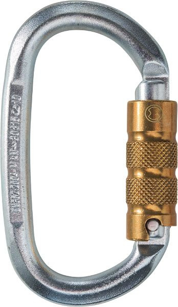 Skylotec Karabinerhaken mit Trilocksicherung OVALSTEEL TRI, Führungsringe, Reep, H-051