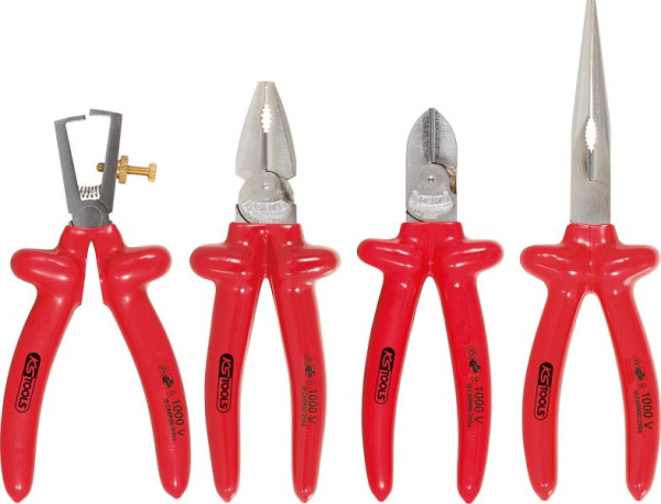 KS Tools 1000V Zangen-Satz, 4-teilig Variante 2, 117.1760
