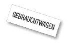 Eichner Werbe- Einlage "Gebrauchtwagen", Format: 297 x 105 mm Druck schwarz, für Werbe- Price-Display 9219-01079, VE: 5 Stück, 9219-00339