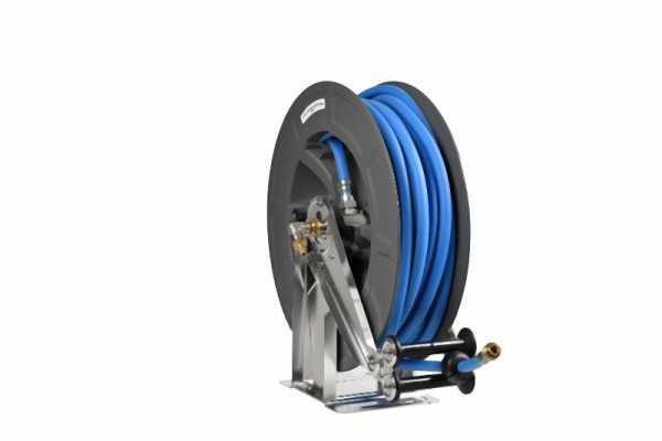 Ebinger Schlauchaufroller OSK 500, mit 15m - 19mm ID Ad Blue Schlauch, Arretierung, Montagehalter fix, 3.504.280