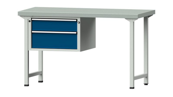 ANKE Werkbänke Kombiwerkbank, Modell 607 V, 1500 x 700 x 900 mm, RAL 7035/5010, ZBP 50 mm, 415.031