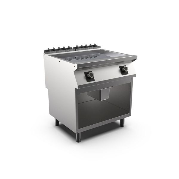 Mareno M1-700 elektrische Grillplatte mit glatter Chromplatte, 80cm, 800(B)x750(T)x900(H)mm, FT78ELCG, 171.252