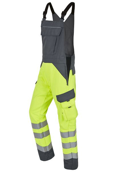 ROFA Latzhose Damen 4552782, Größe D46, Farbe 381-leuchtgelb-grau, 4552782-381-D46